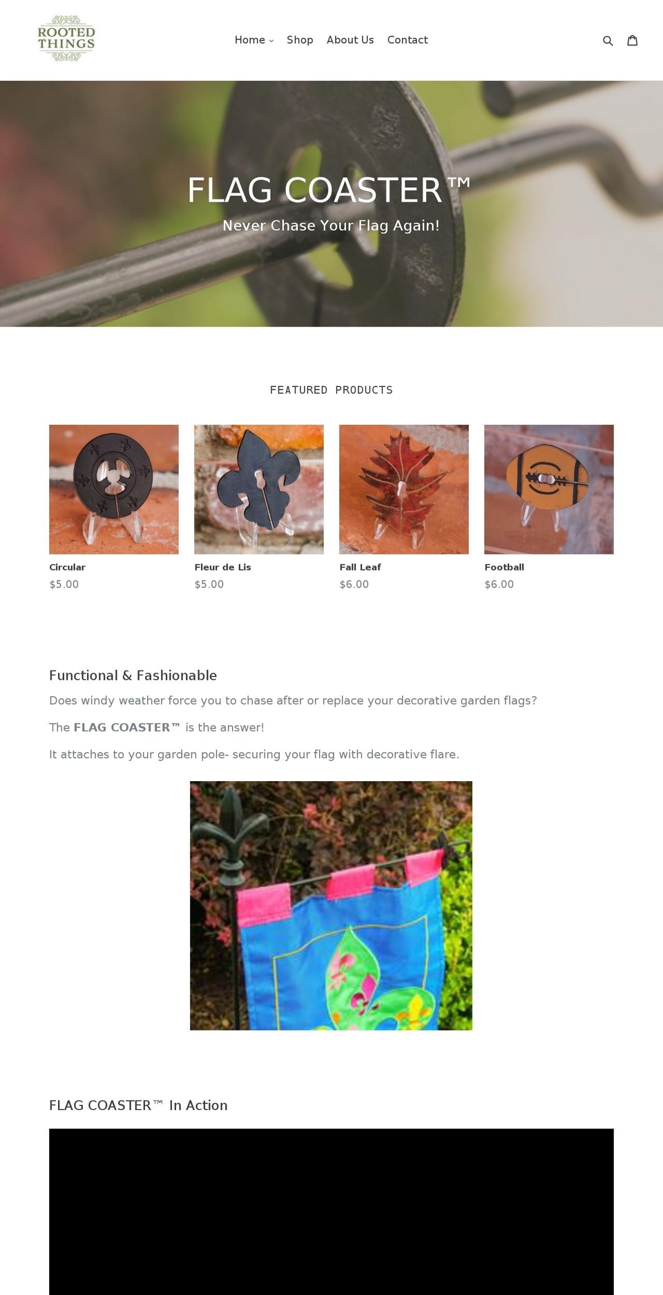 flagcoaster.com — Shopify storefront screenshot