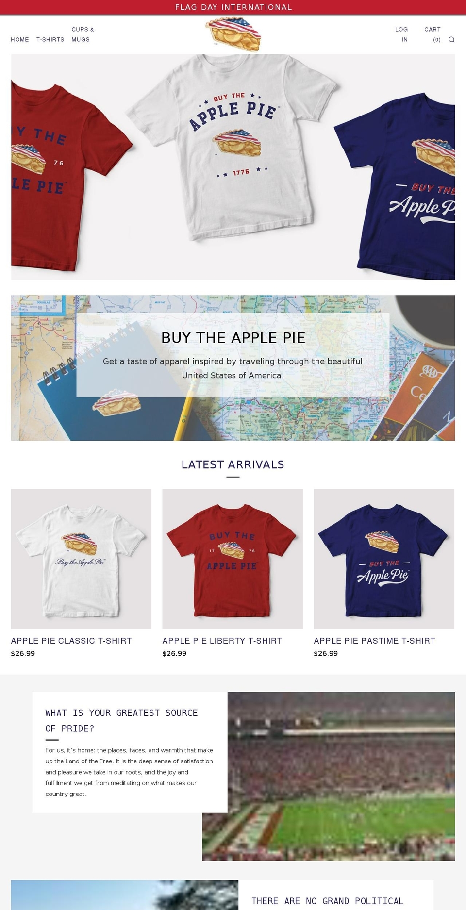 flagdayinternational.com shopify website screenshot