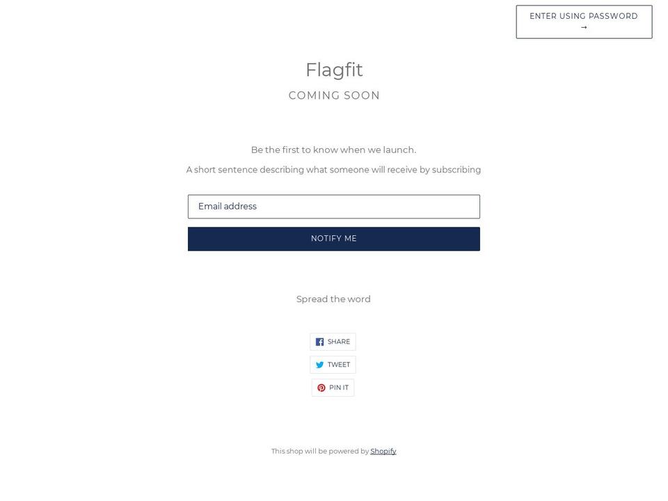 flagfit.com — Shopify storefront screenshot