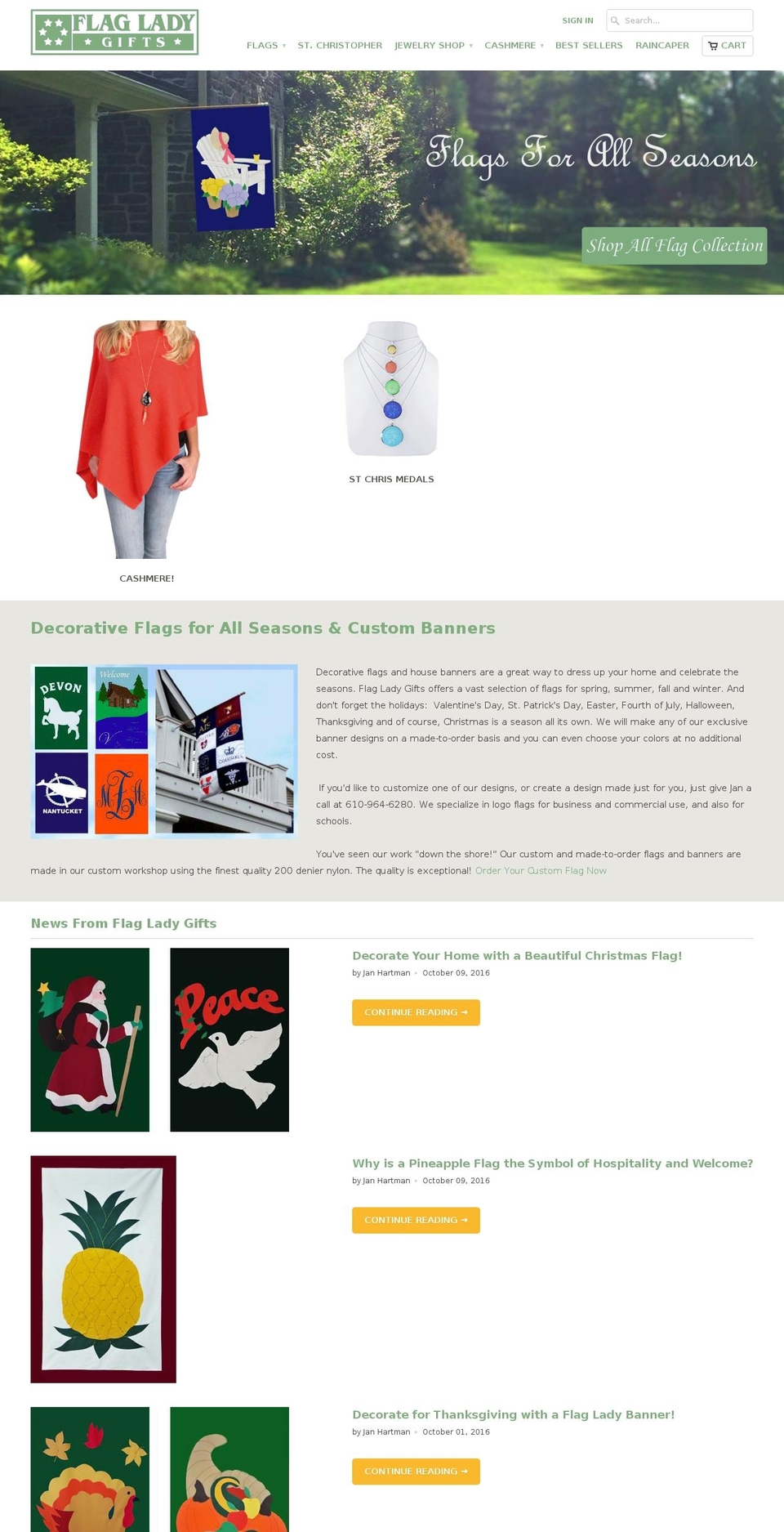 Gifts Shopify theme site example flagladygifts.com