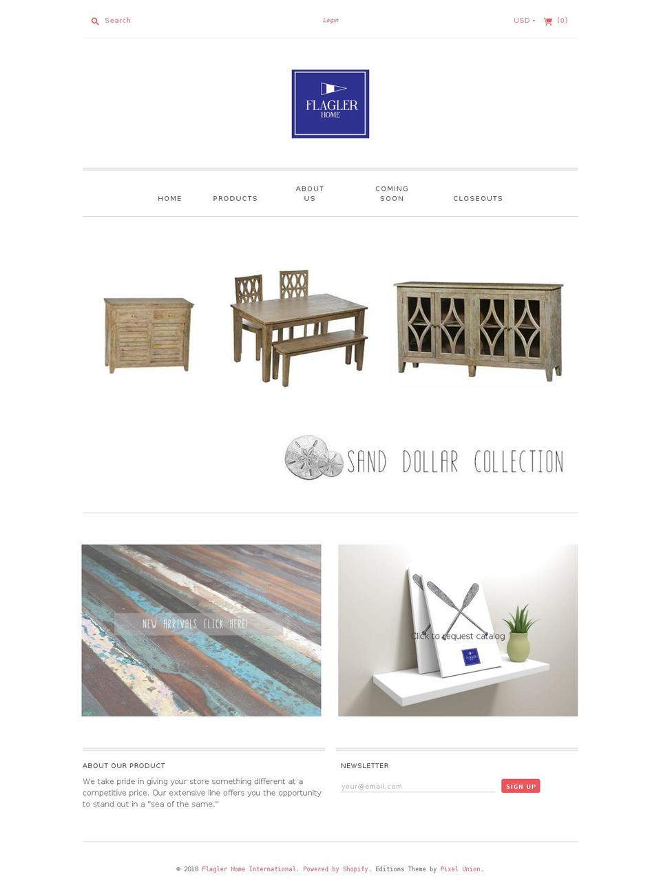 flagler-home.com — Shopify storefront screenshot