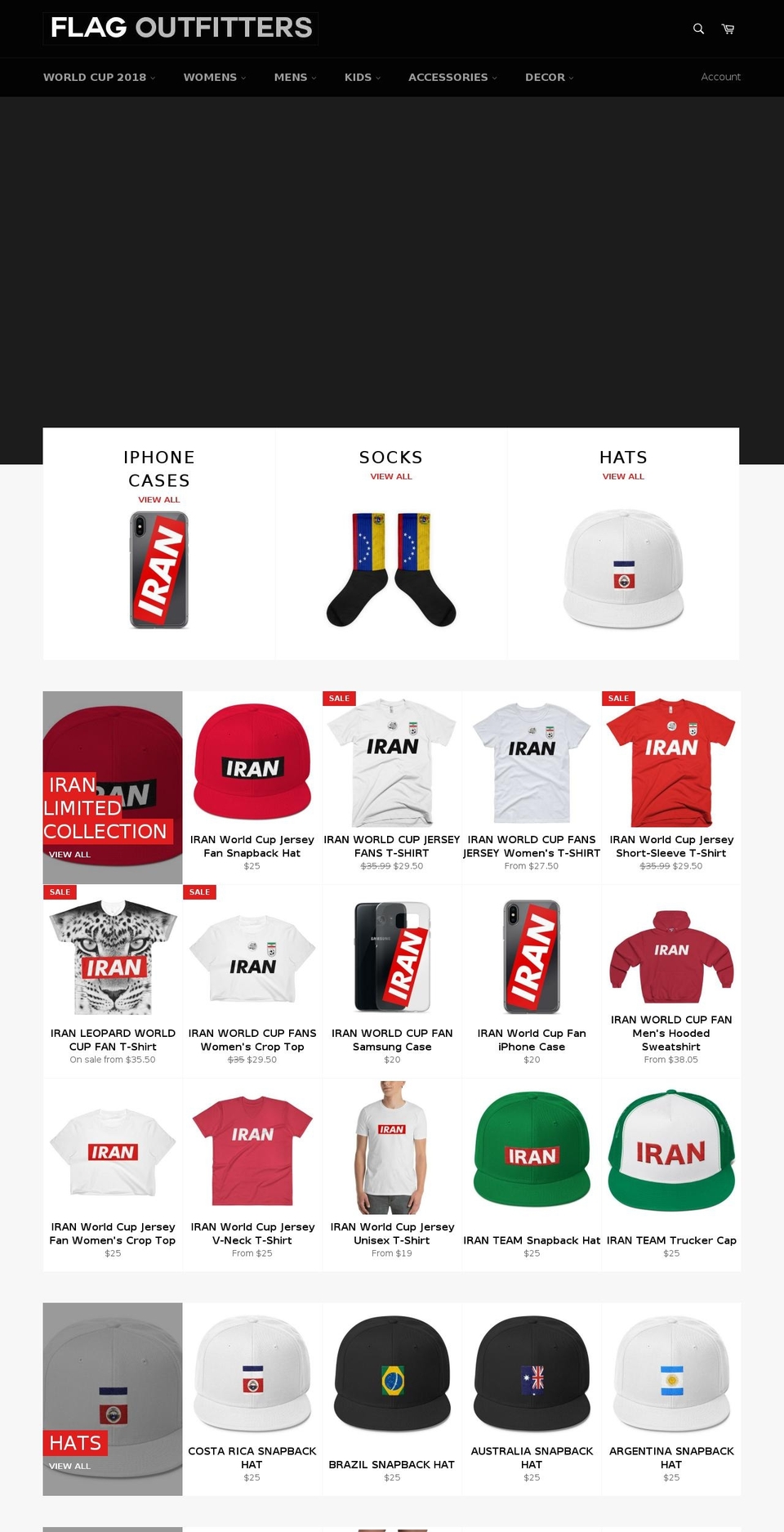 flagoutfitters.com — Shopify storefront screenshot