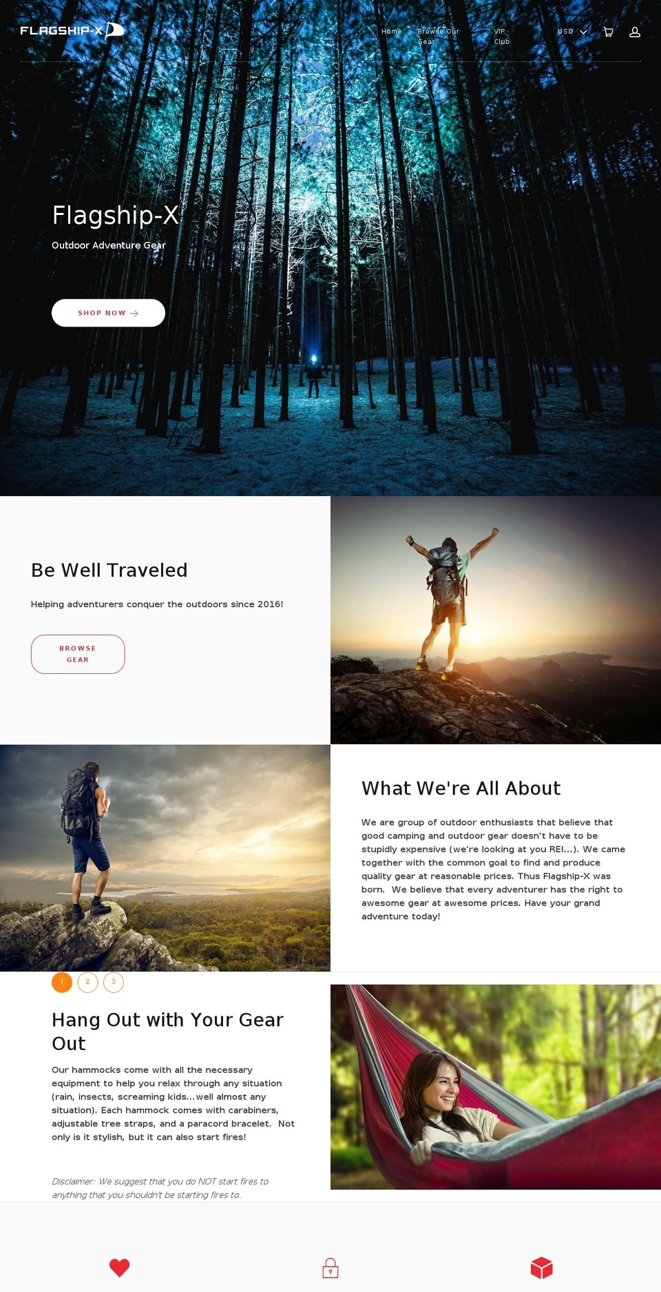 flagship-x.com — Shopify storefront screenshot