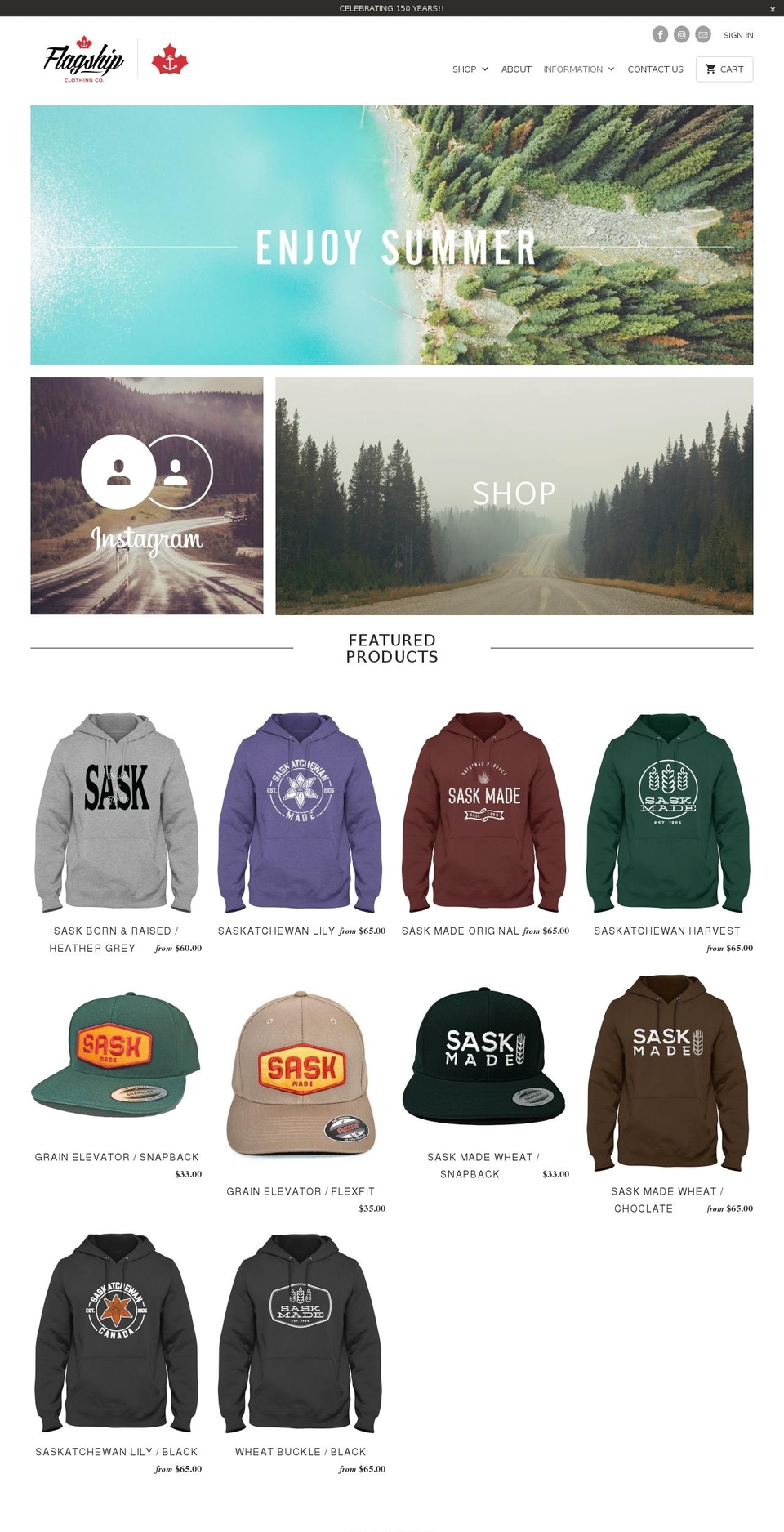 flagshipclothingco.com shopify website screenshot