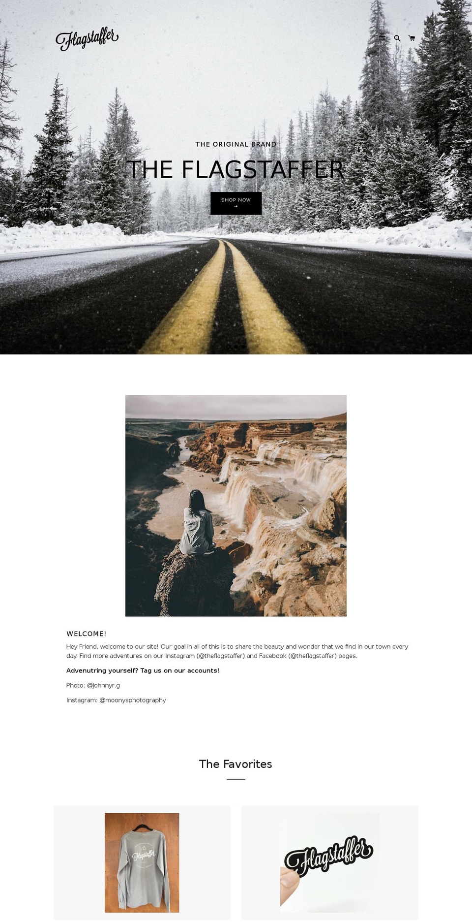flagstaff.net shopify website screenshot
