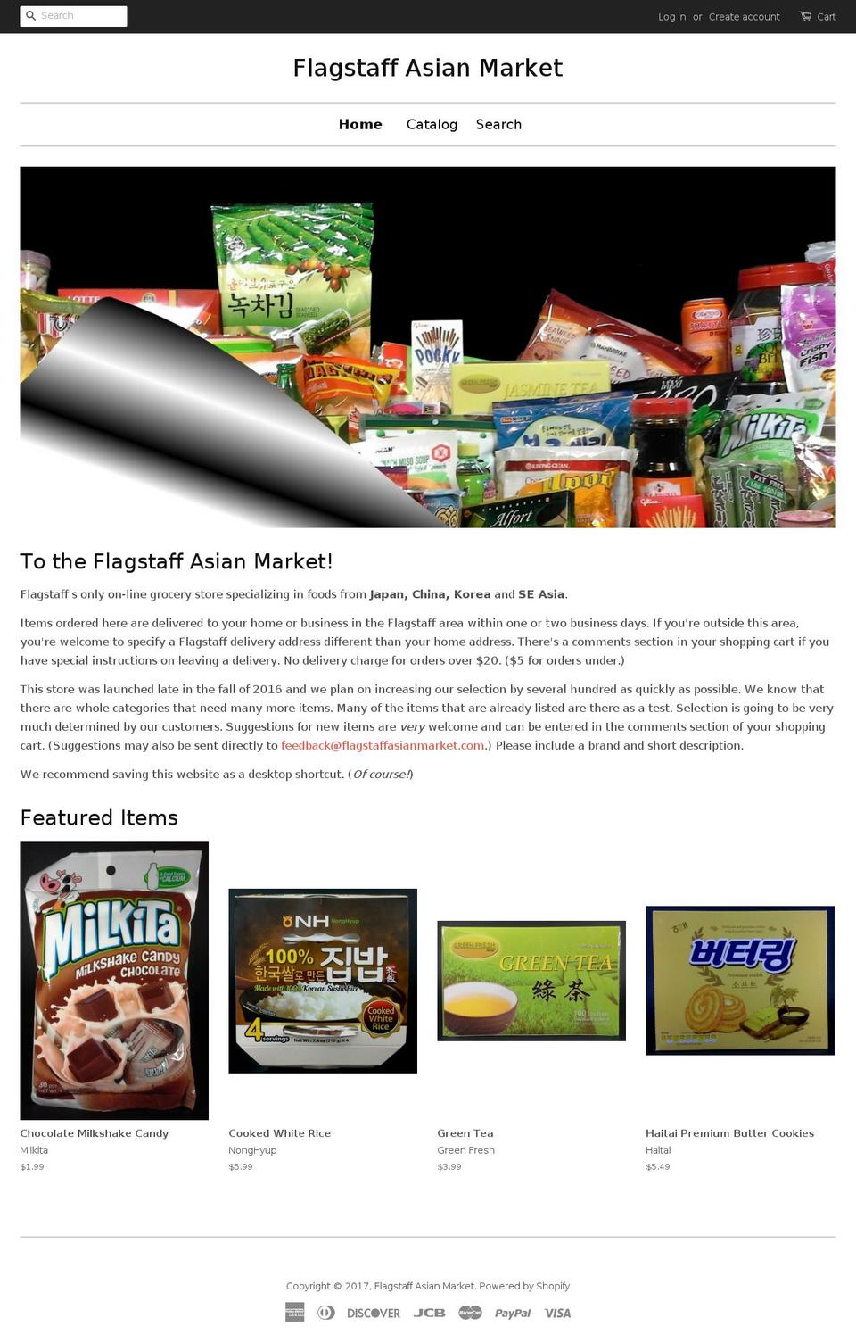 flagstaffasianmarket.com shopify website screenshot