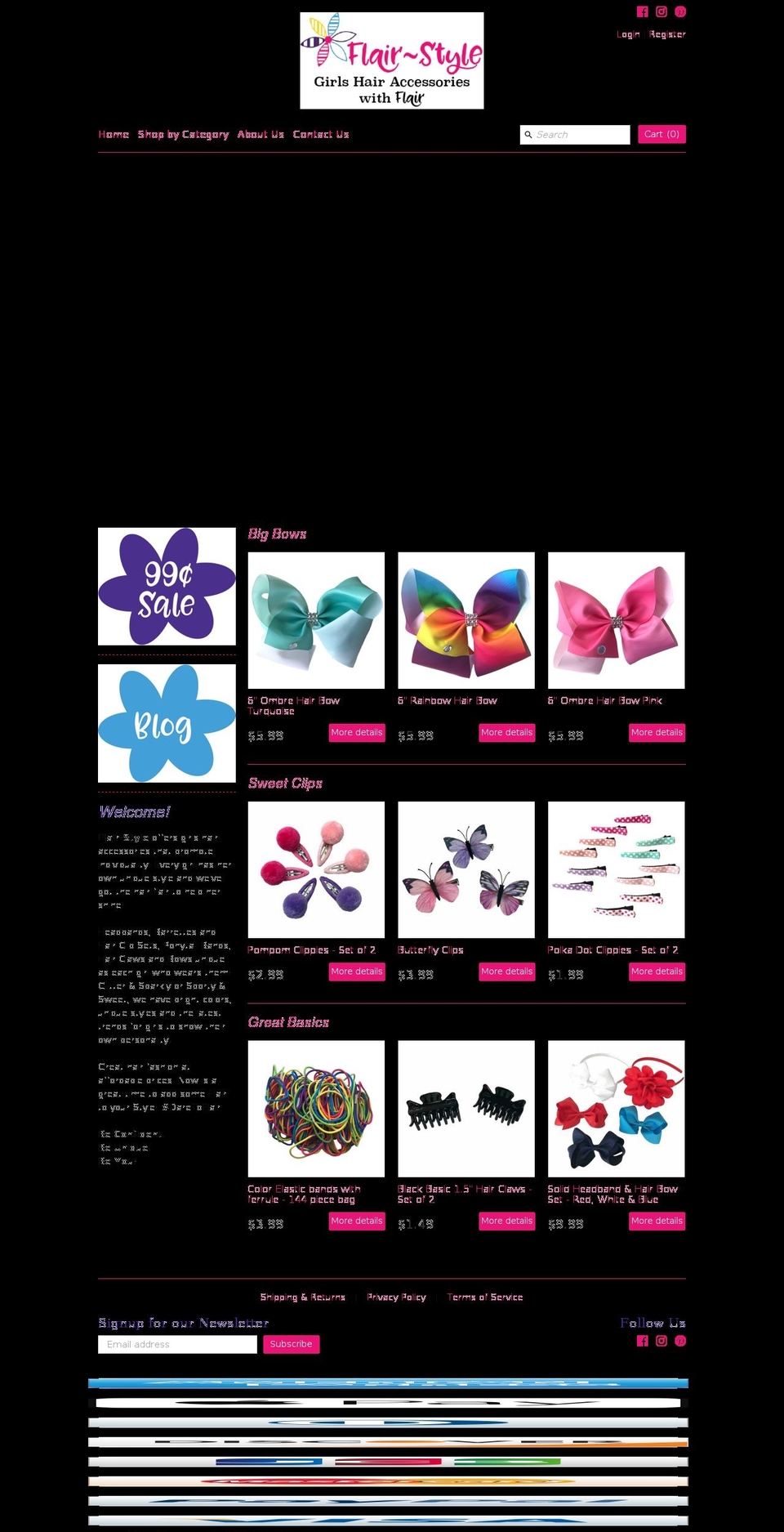 flair-style.com shopify website screenshot