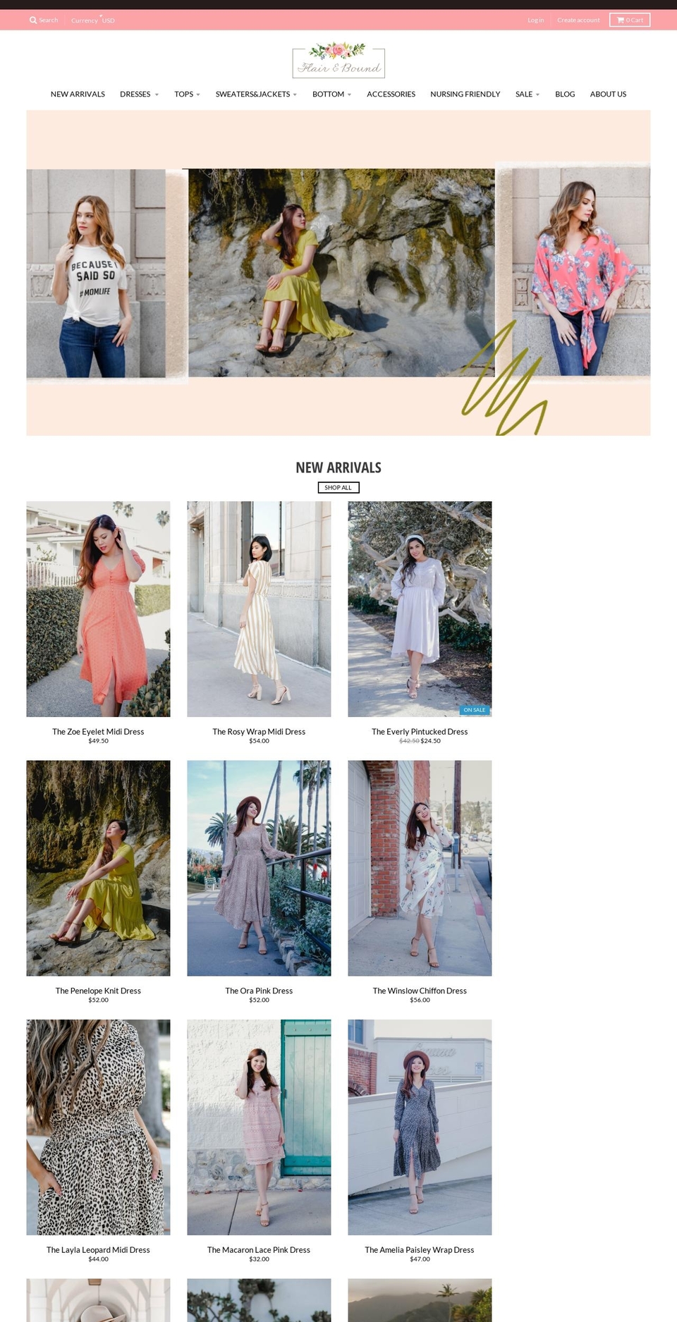 flairandbound.com — Shopify storefront screenshot