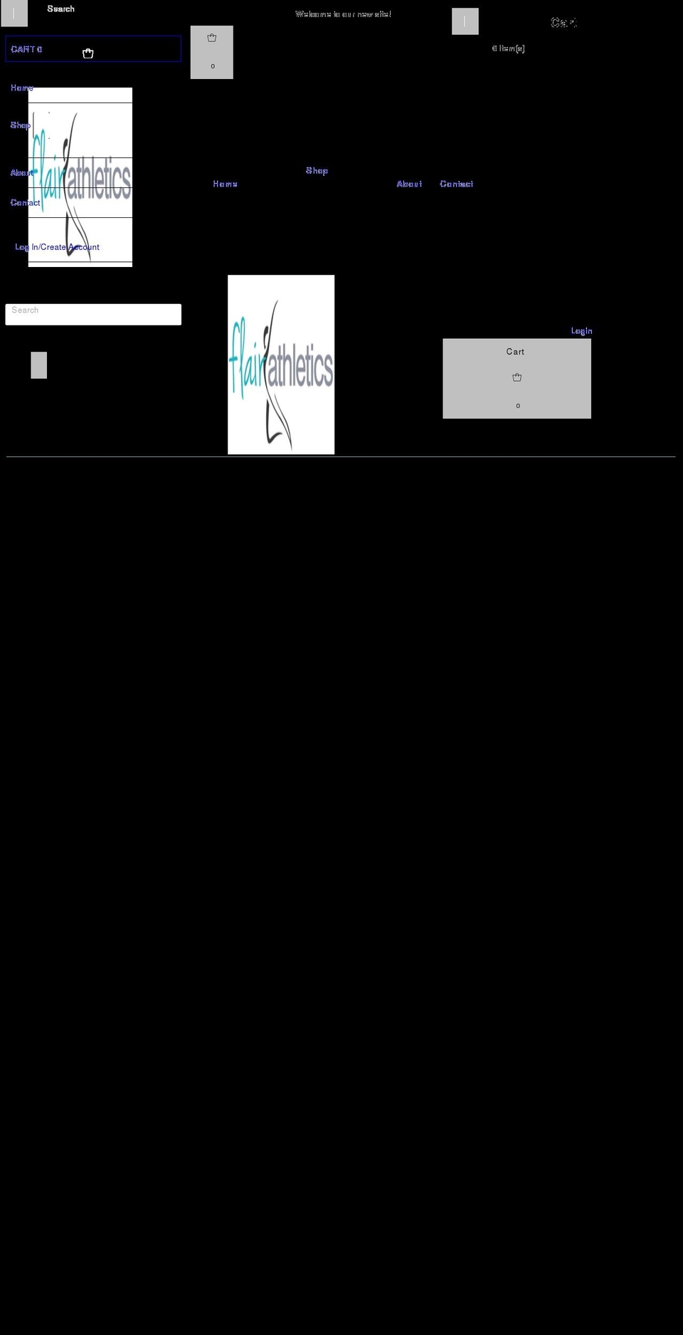 flairathletics.com shopify website screenshot