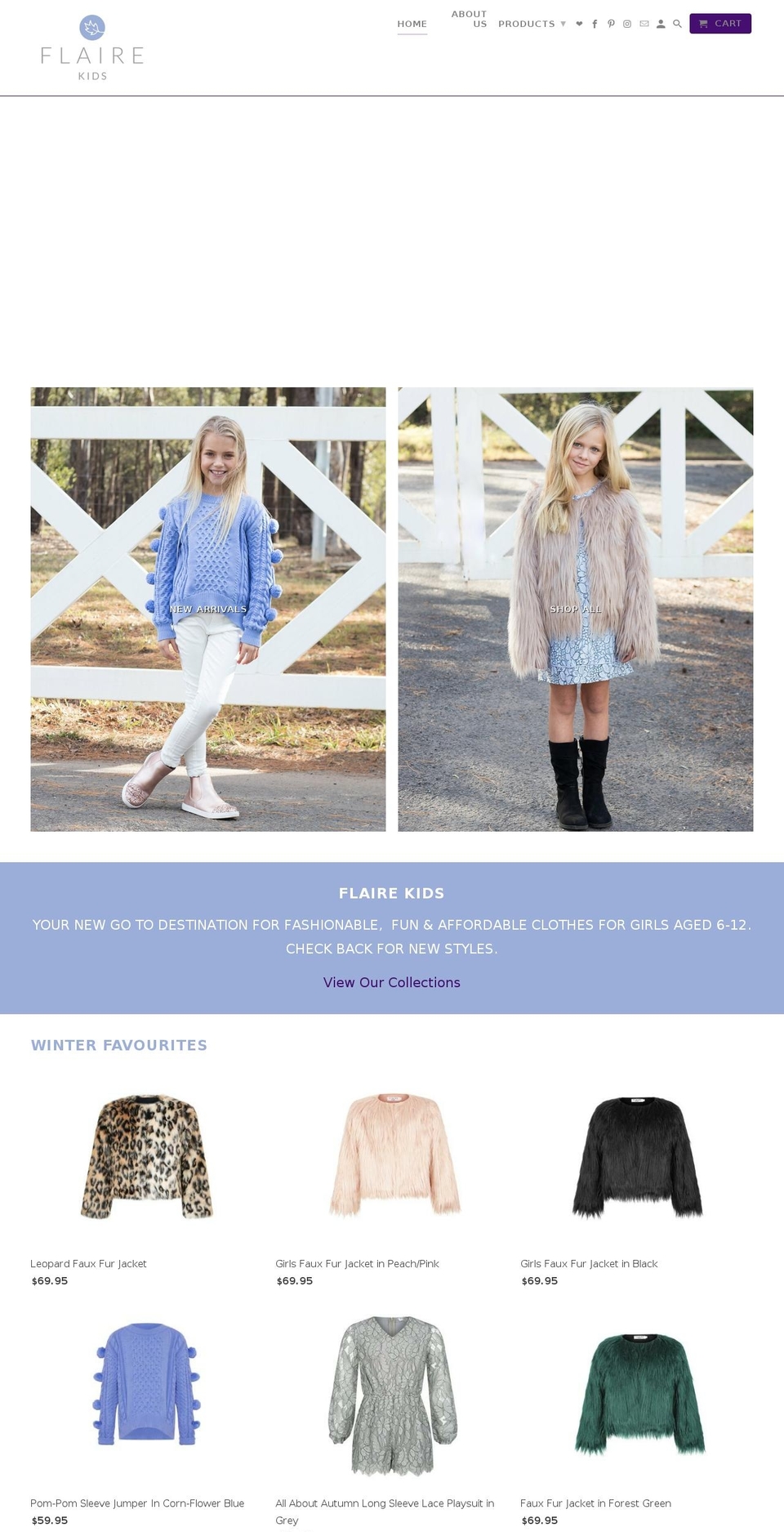 flairekids.com shopify website screenshot