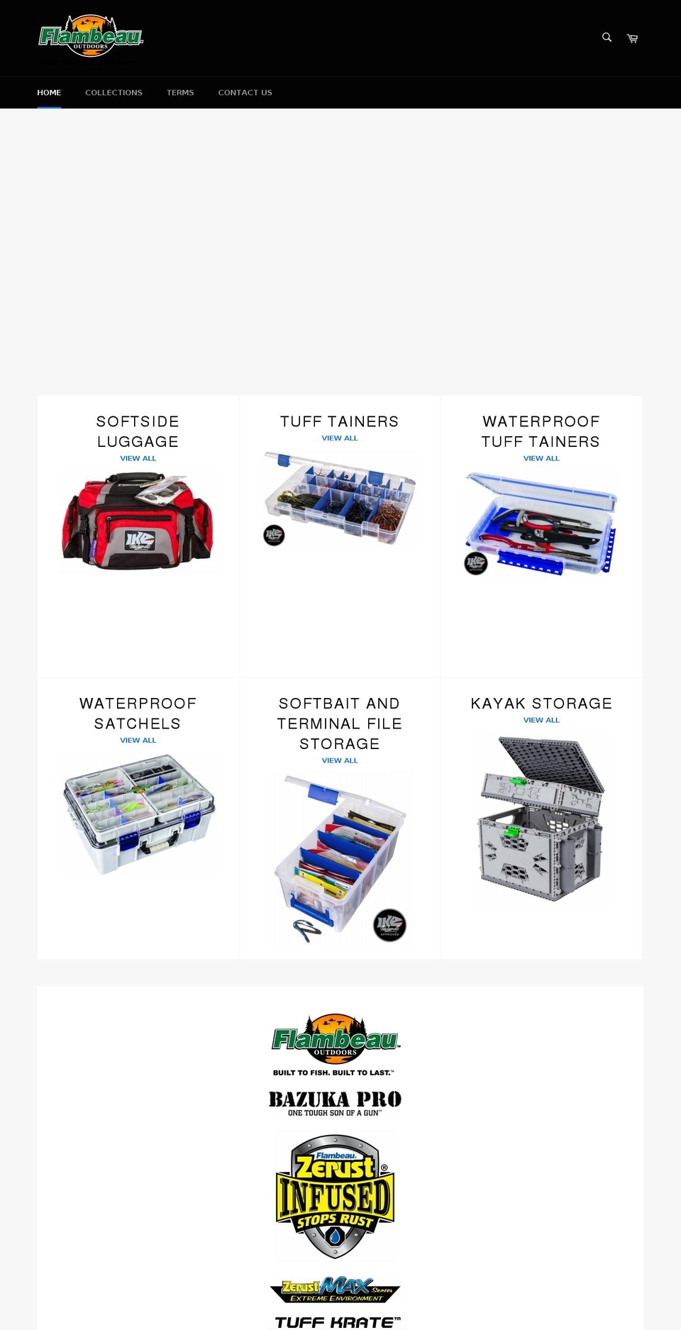 flambeaufishing.com shopify website screenshot