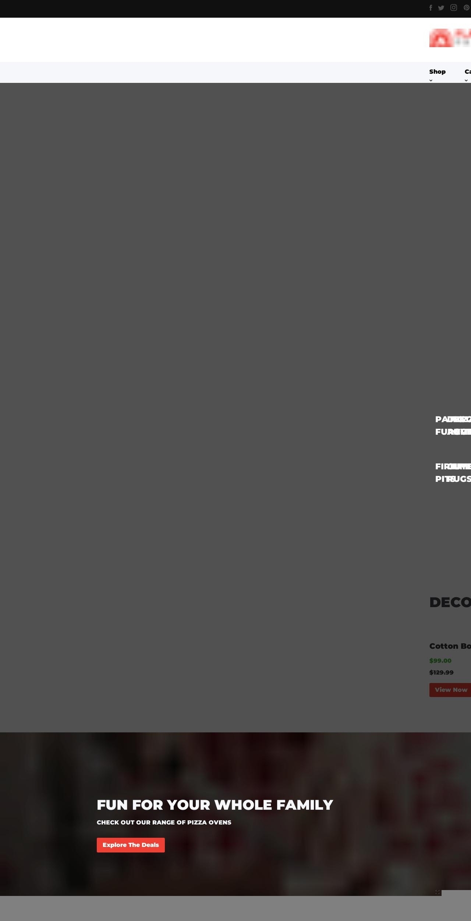 flamepatio.com shopify website screenshot