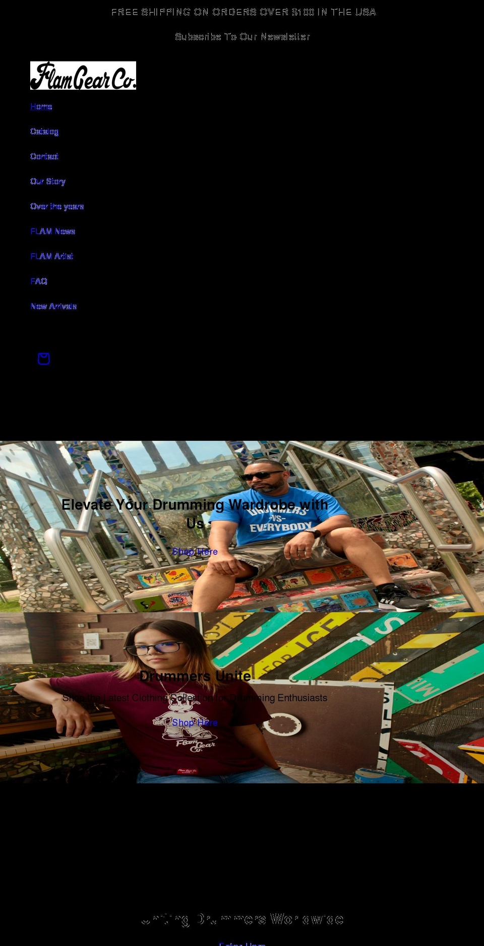 flamgearco.com shopify website screenshot