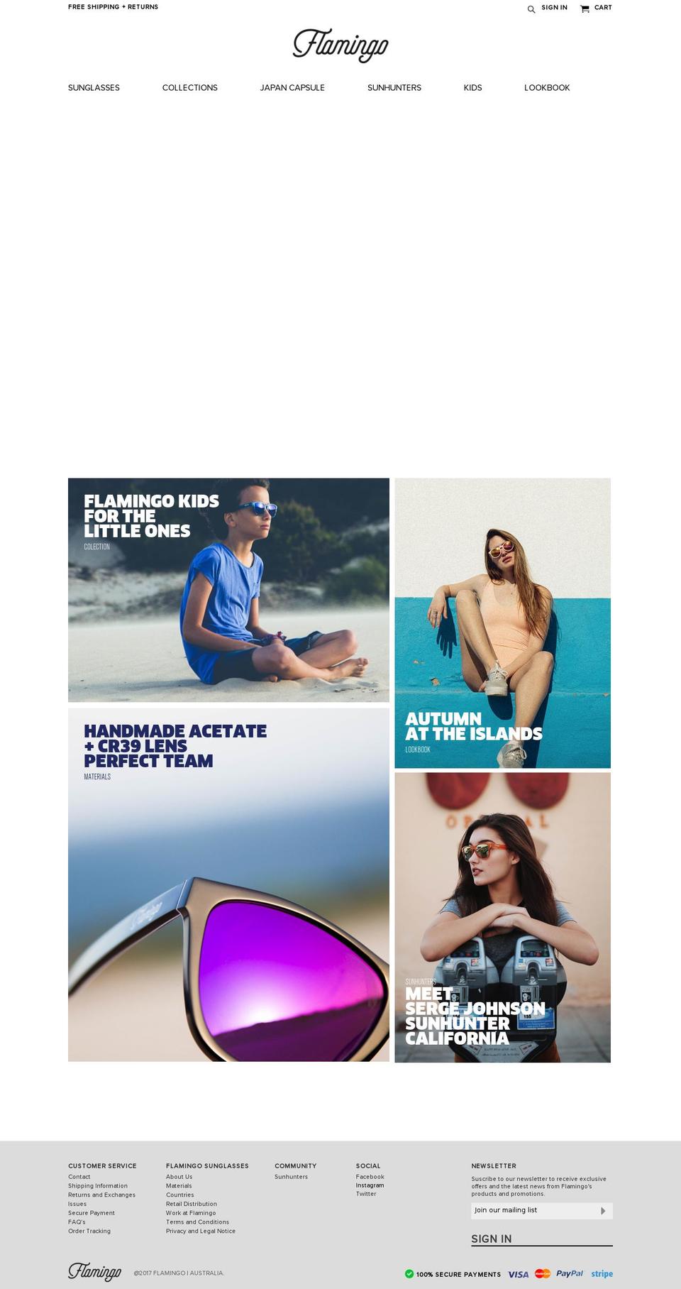 flamingoaustralia.com shopify website screenshot