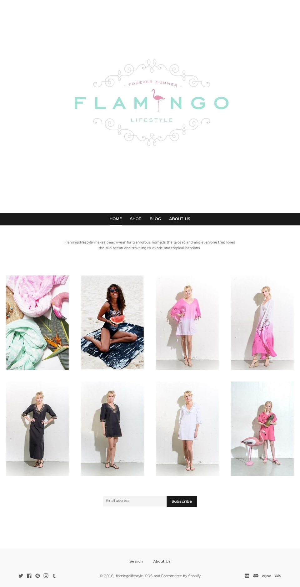 flamingolifestyle.com — Shopify storefront screenshot
