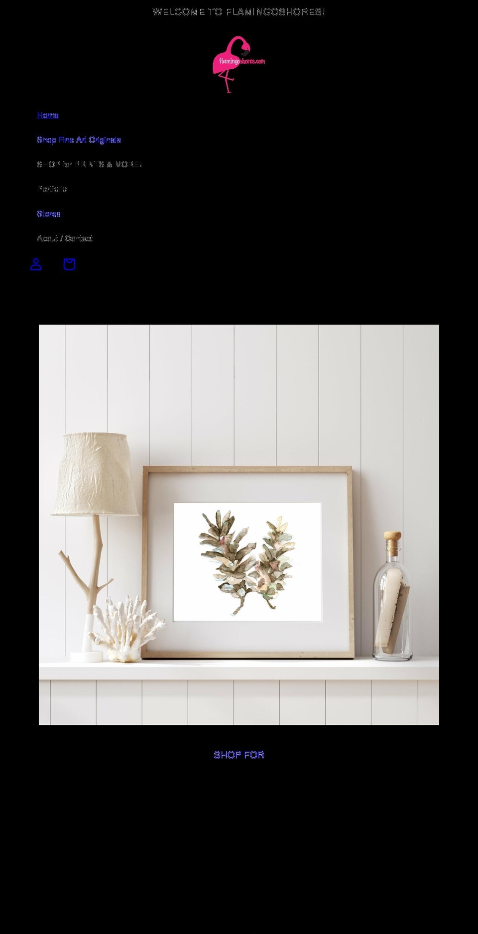 flamingoshores.com shopify website screenshot