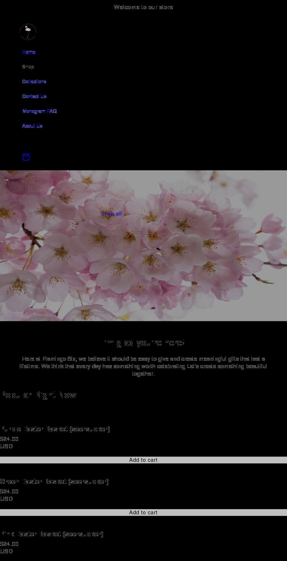 flamingosix.com shopify website screenshot