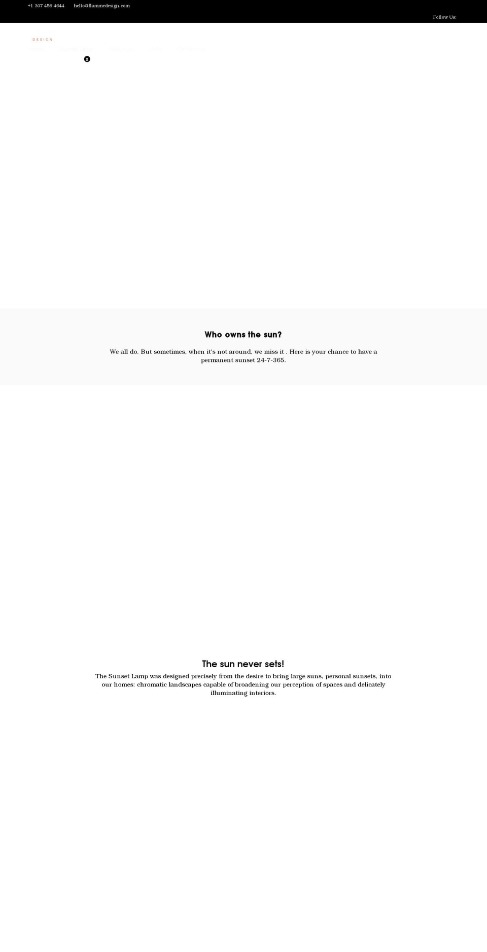 flammedesign.com shopify website screenshot