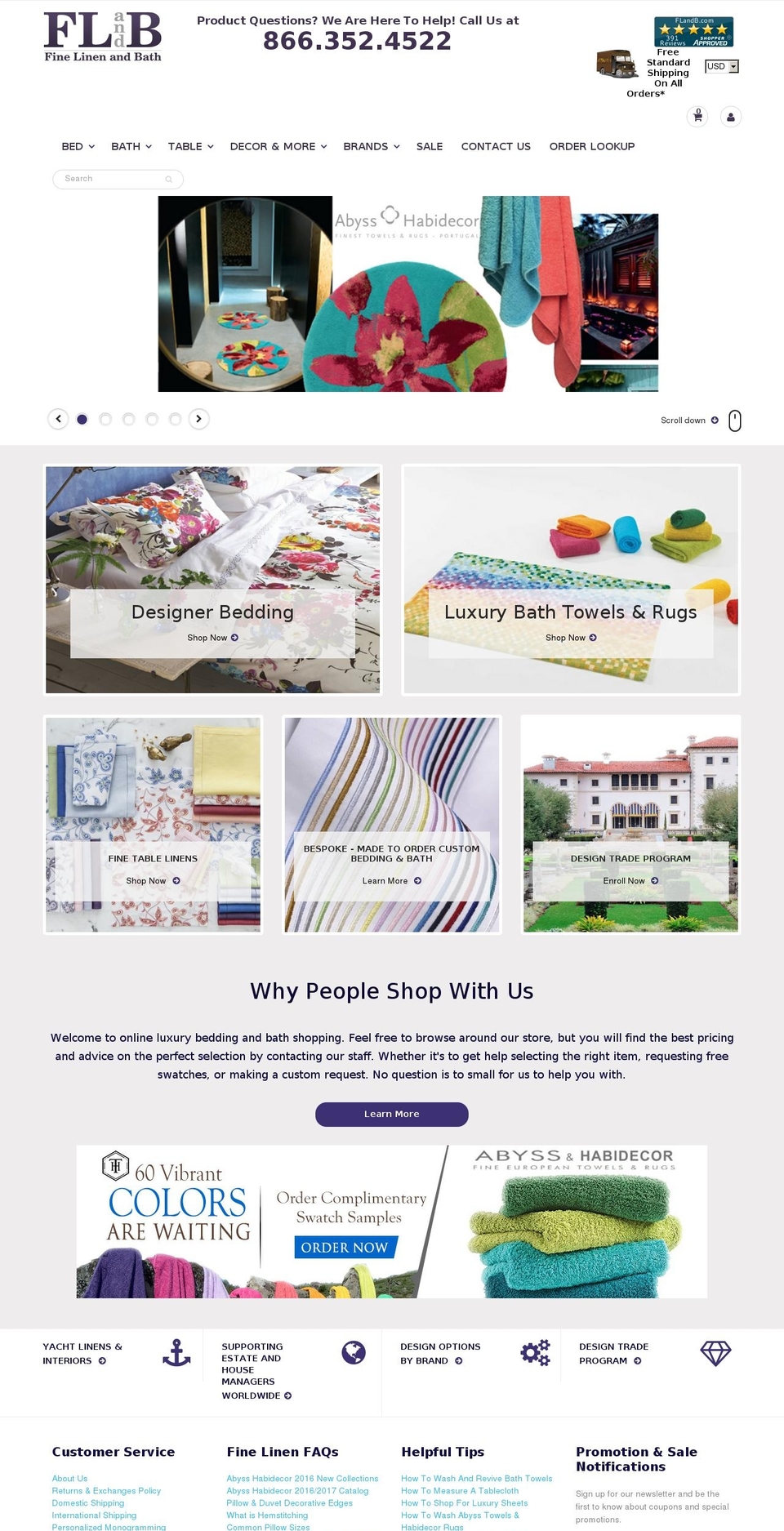 Flex Shopify theme site example flandb.com