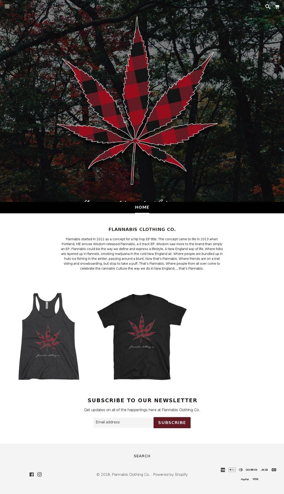 flannabis.com — Shopify storefront screenshot