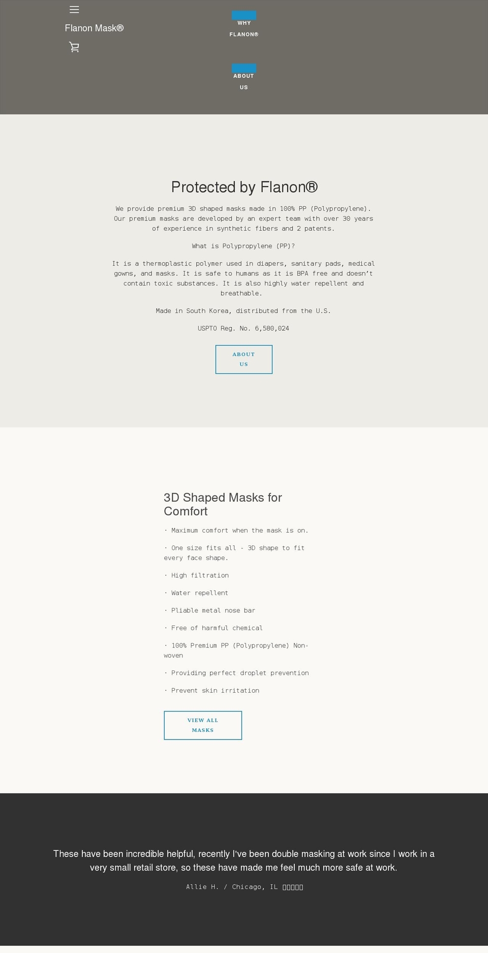flanoninc.com shopify website screenshot