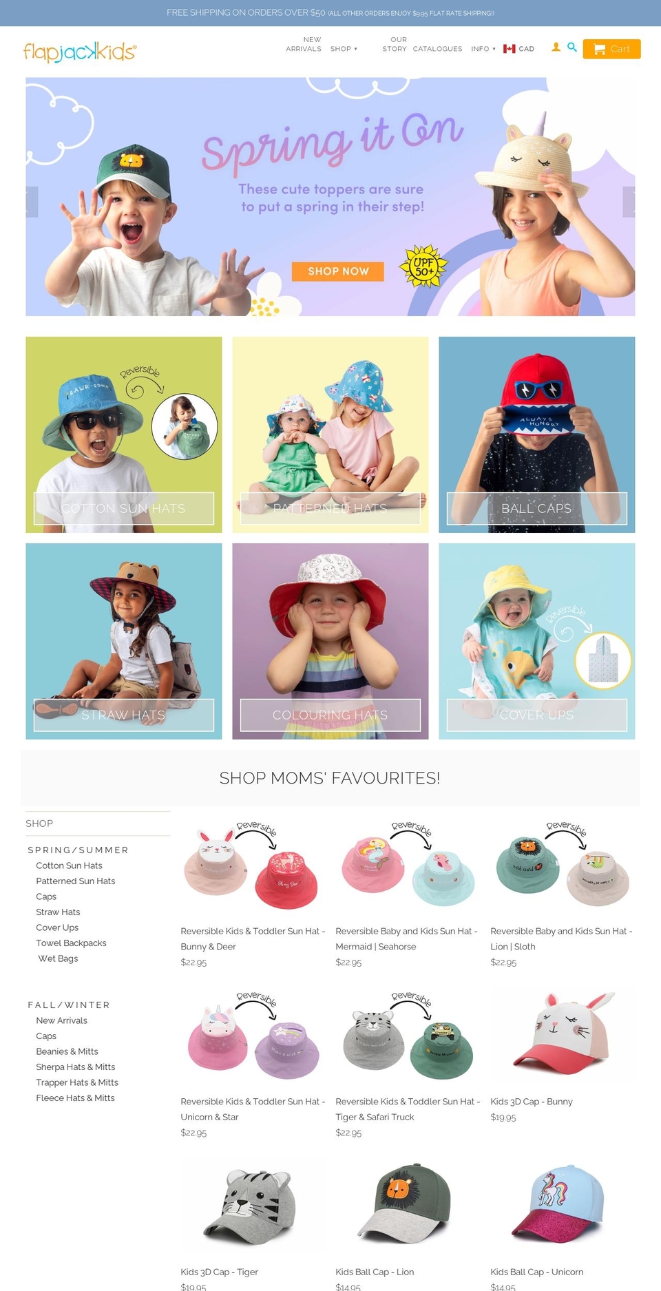 flapjackkids.ca shopify website screenshot