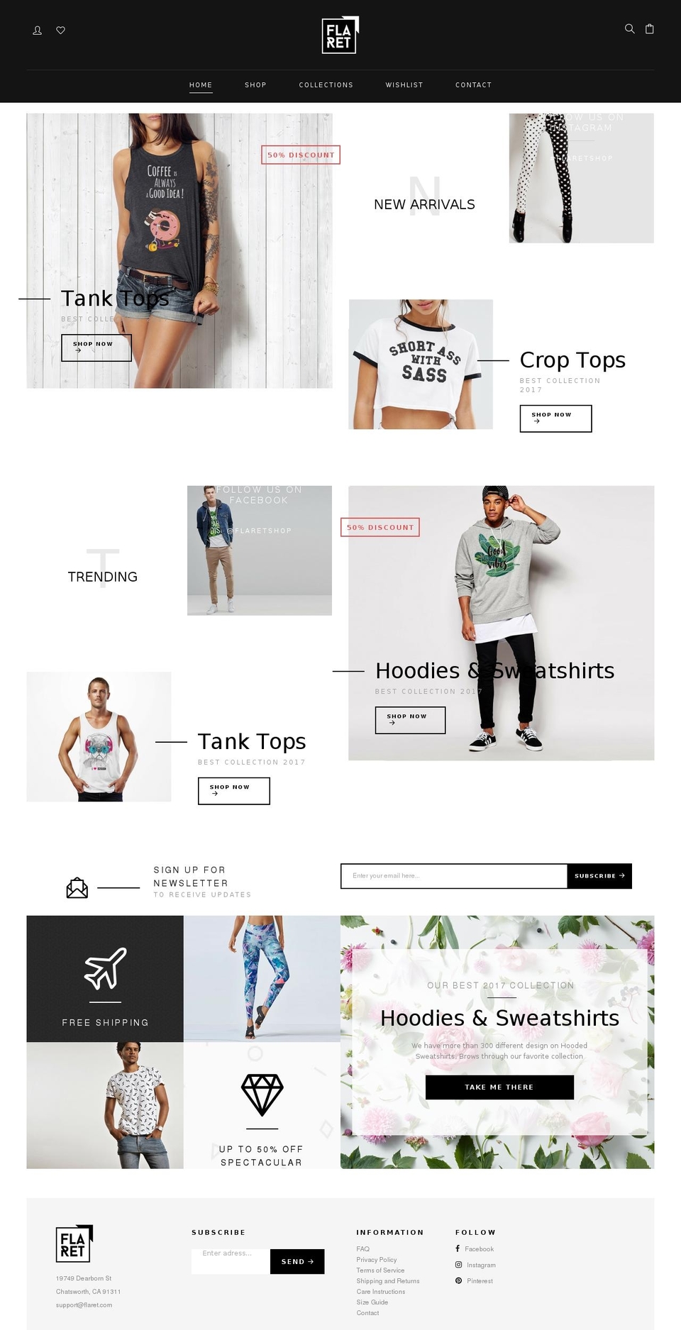 flaret.com shopify website screenshot