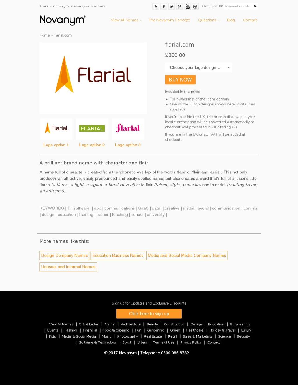 flarial.com shopify website screenshot