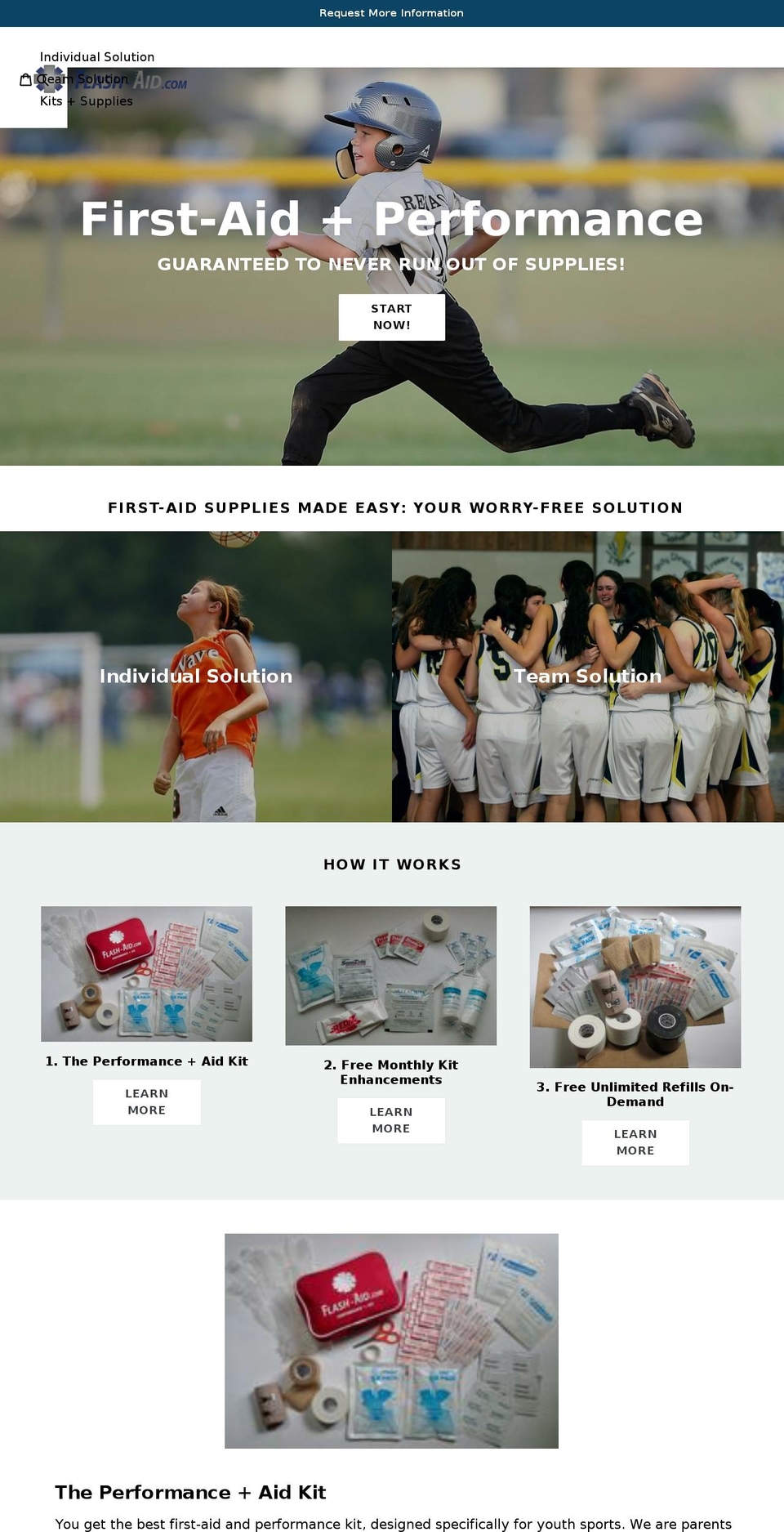 flash-aid.com — Shopify storefront screenshot