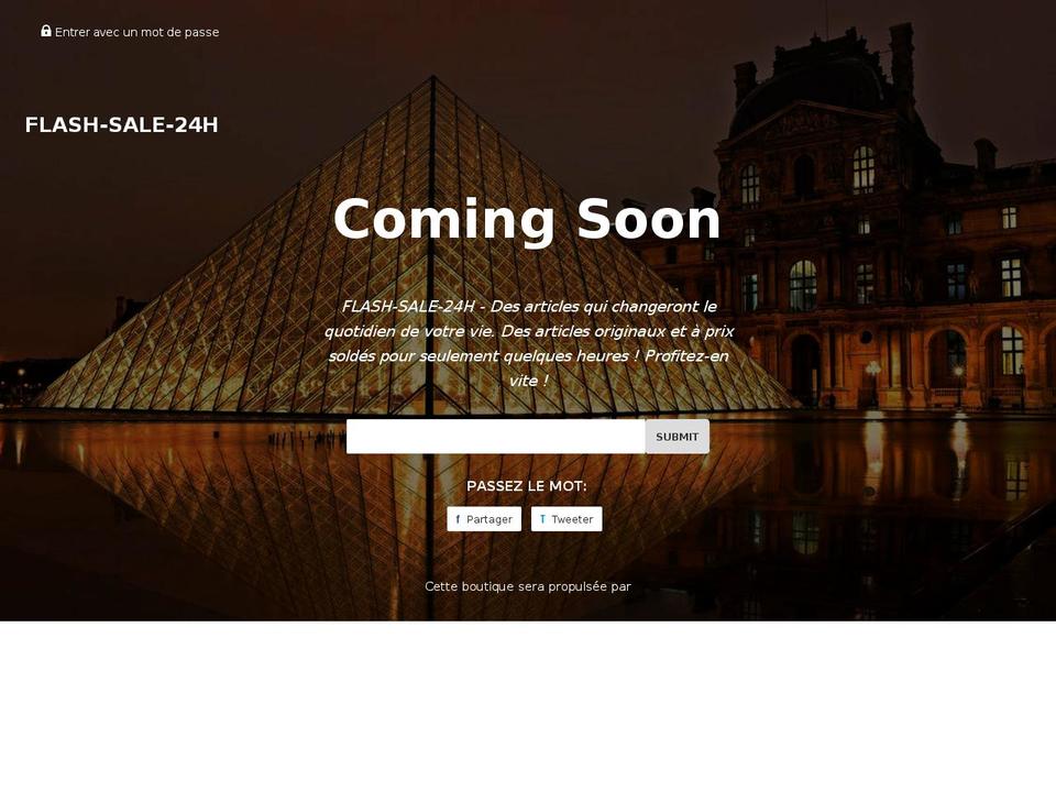 Speedfly---- Shopify theme site example flash-sale-24h.myshopify.com