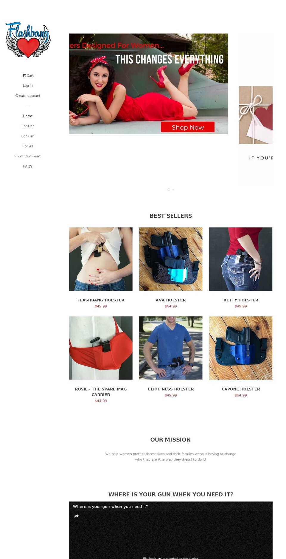 flashbangstore.com shopify website screenshot