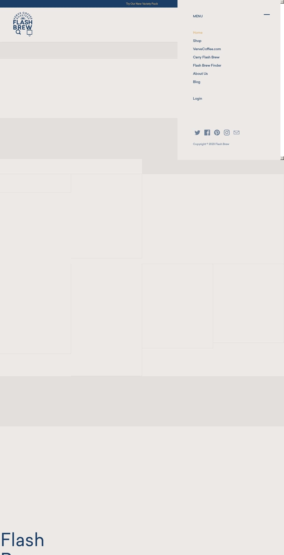 flashbrew.com shopify website screenshot
