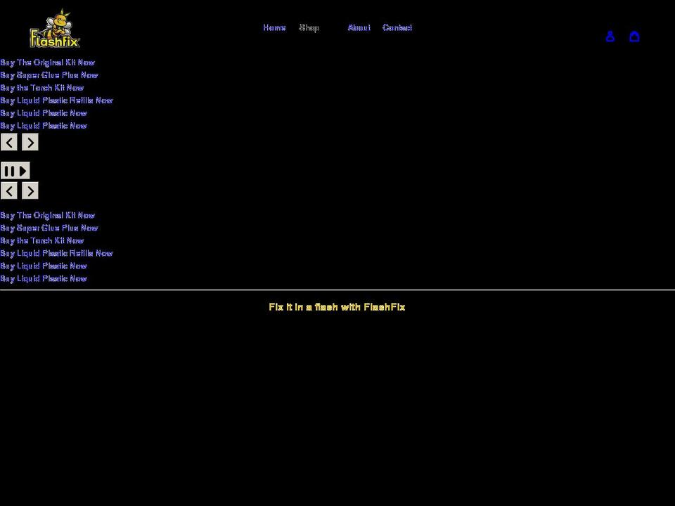 flashfix.co shopify website screenshot