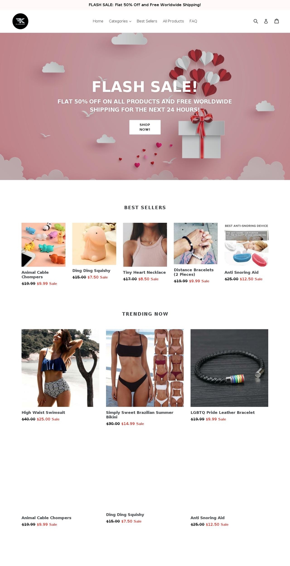 flashkeep.com shopify website screenshot