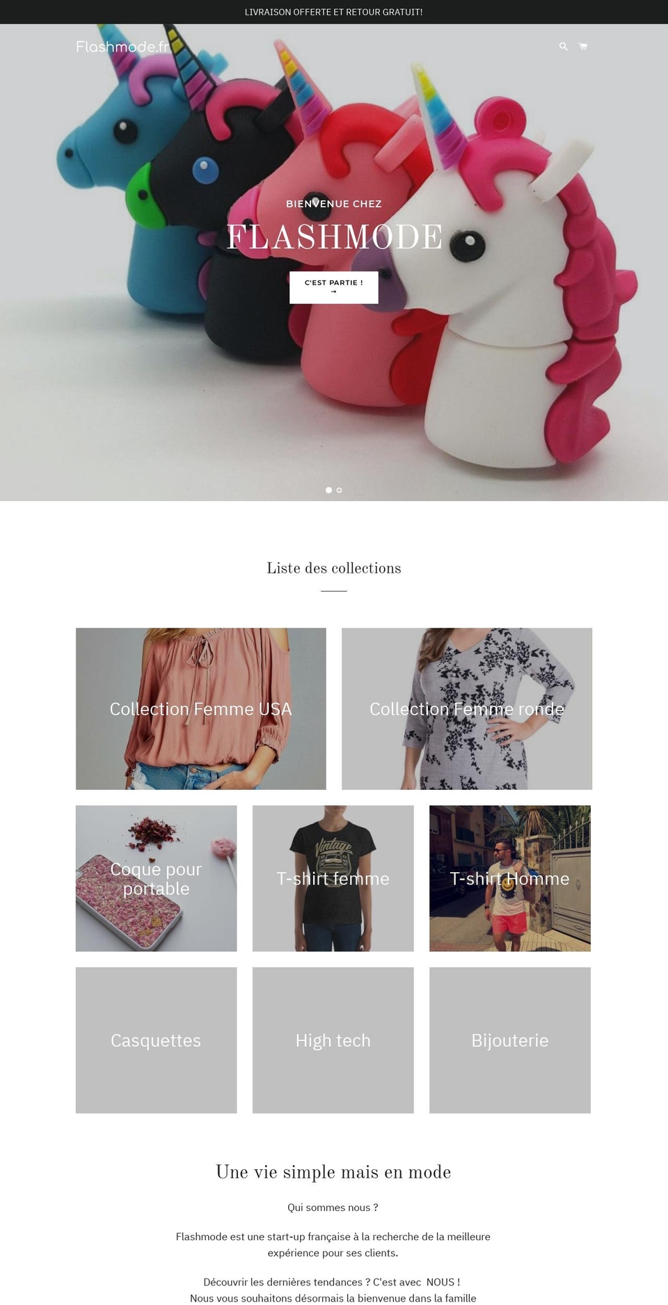 flashmode.fr shopify website screenshot