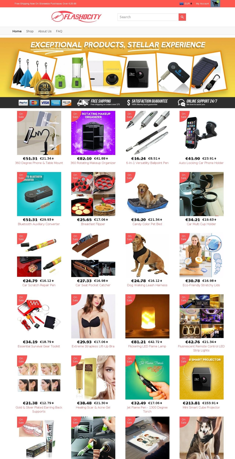flashocity.com — Shopify storefront screenshot