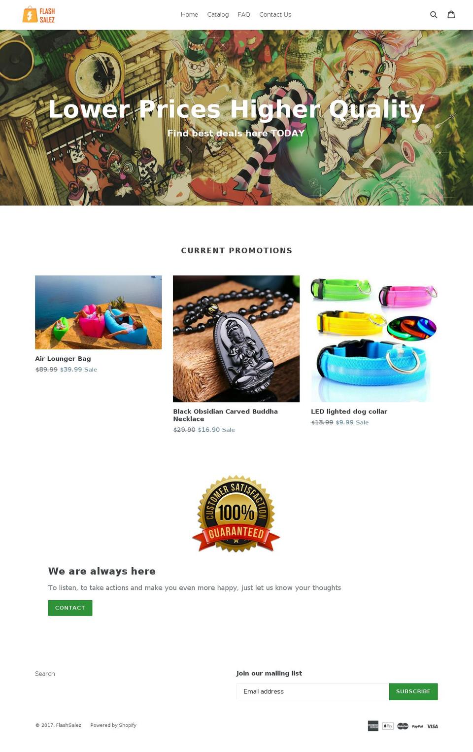 flashsalez.com shopify website screenshot