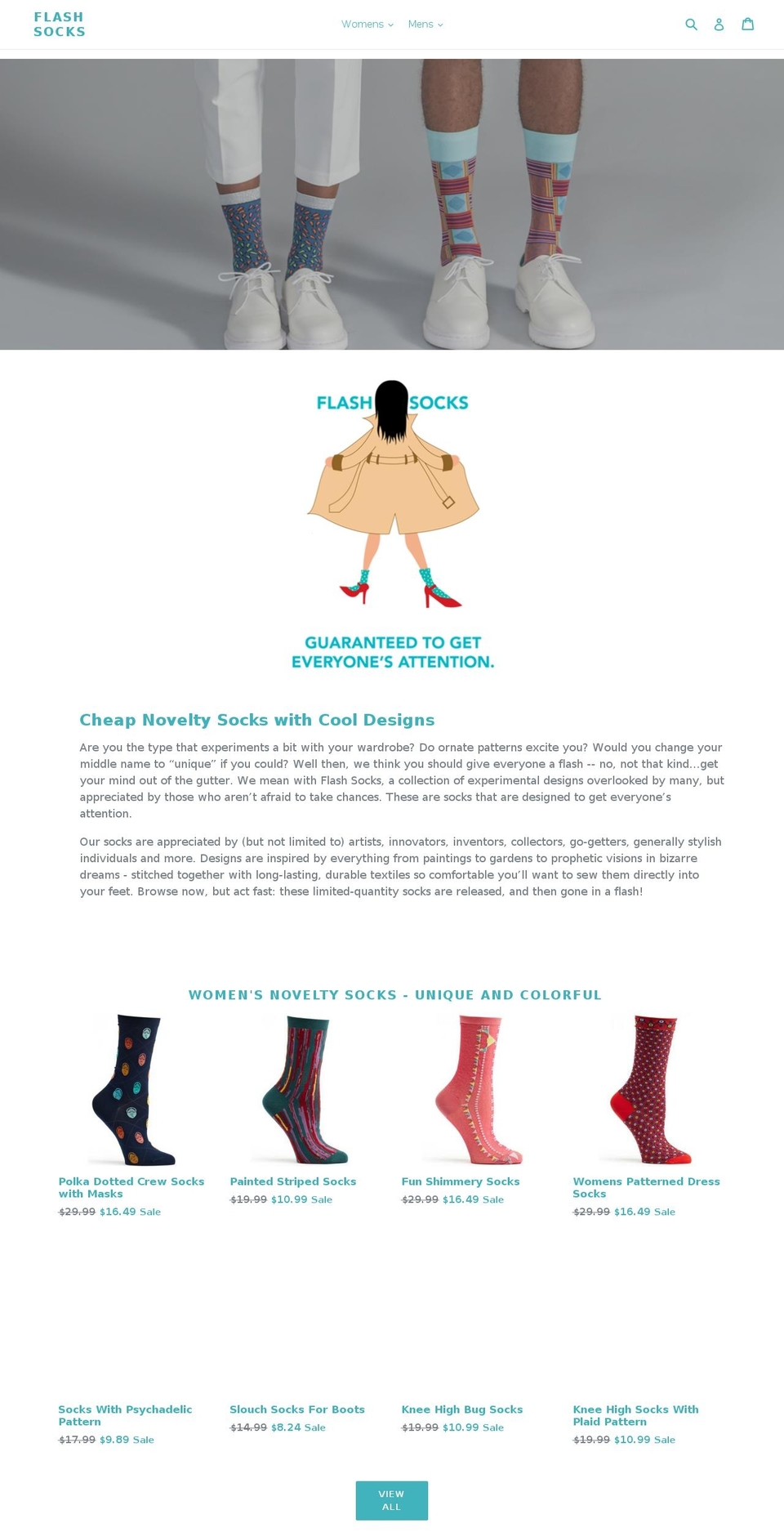 flashsocks.com — Shopify storefront screenshot