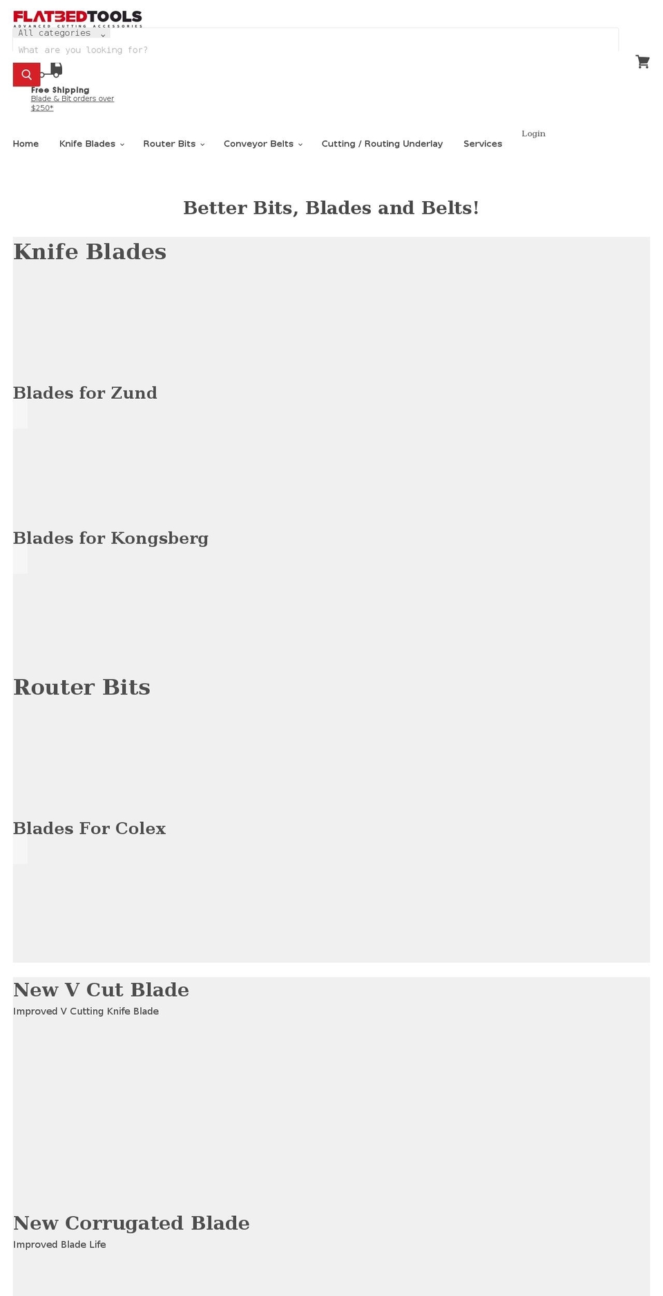 flatbedtools.com shopify website screenshot
