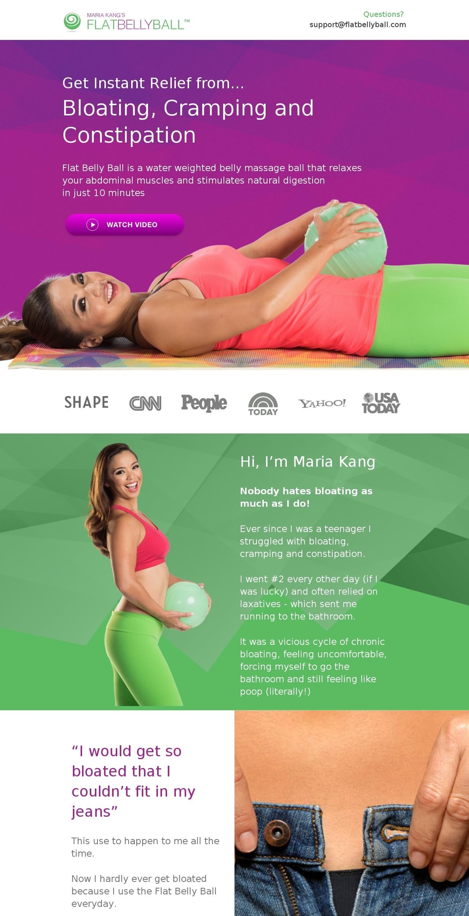 flatbellyball.com — Shopify storefront screenshot
