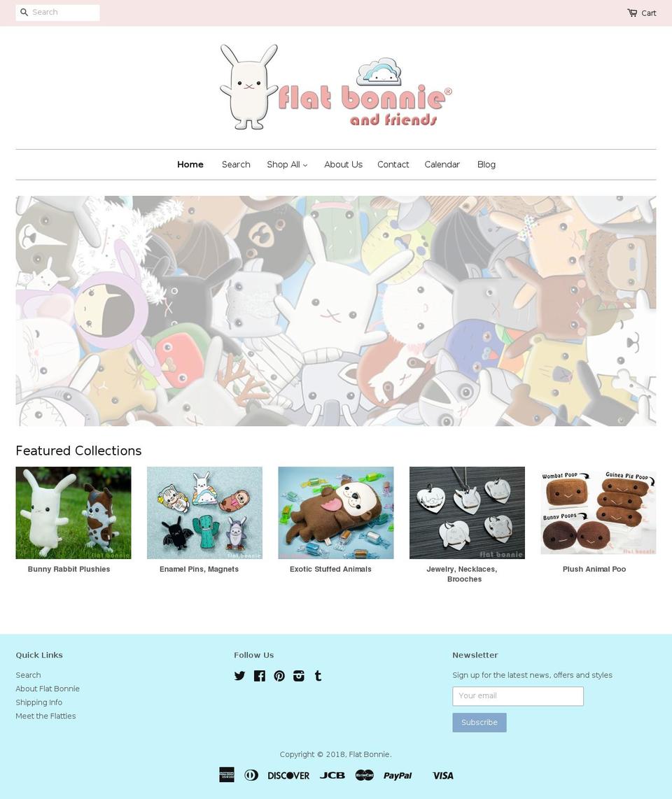 flatbonnieandfriends.com shopify website screenshot