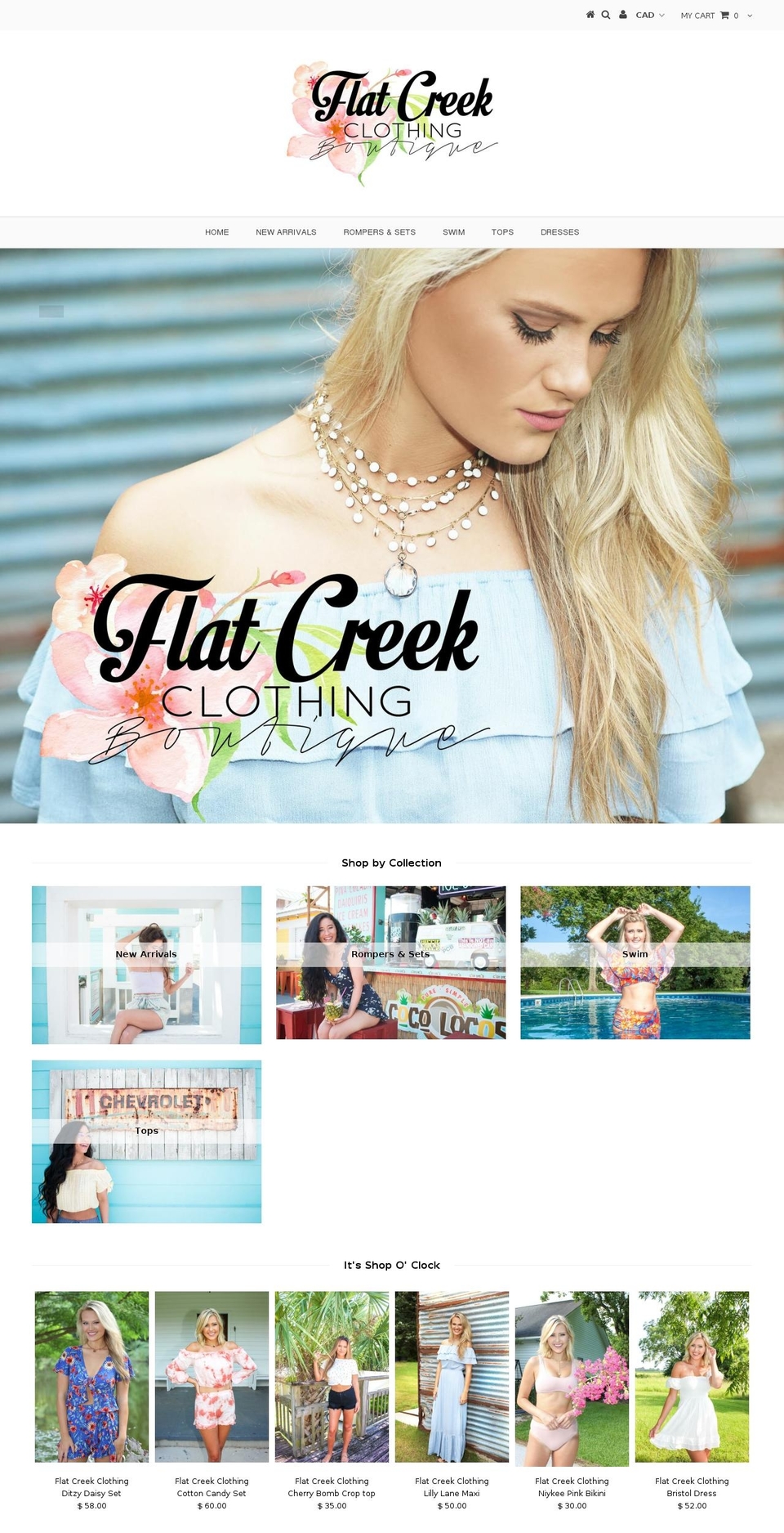 flatcreekclothing.com — Shopify storefront screenshot