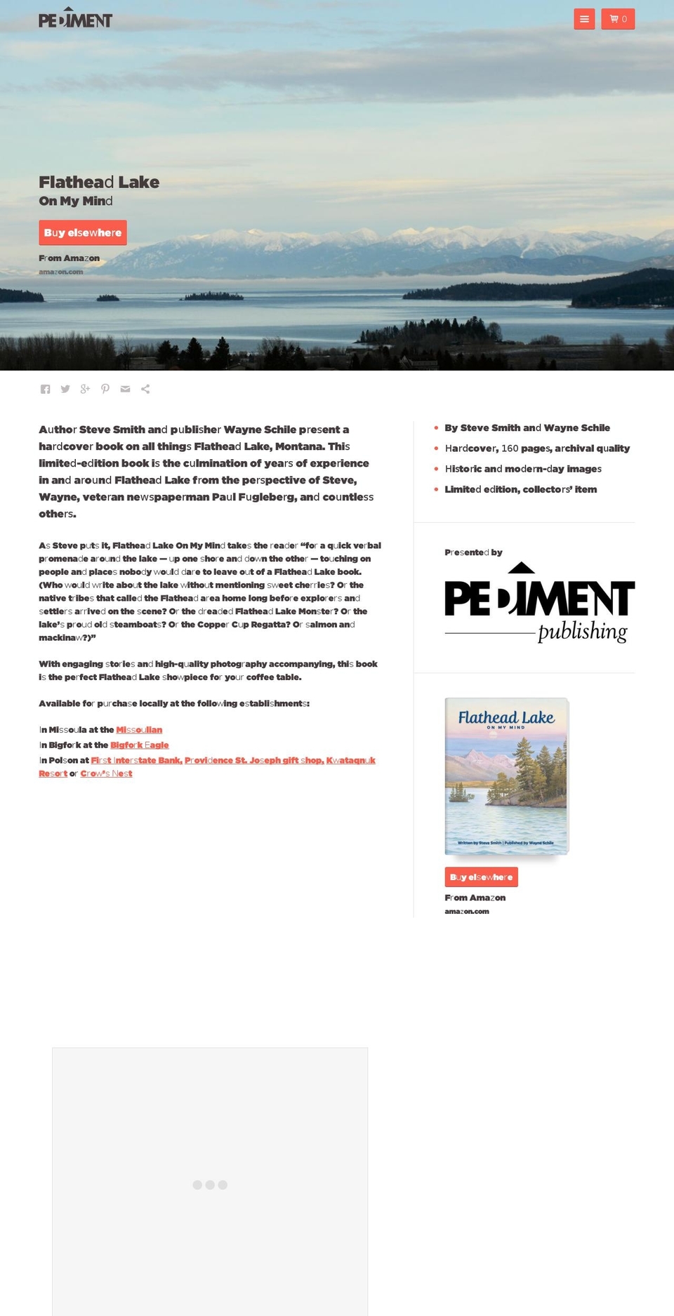 Pediment (Production) Shopify theme site example flatheadlakeonmymind.com