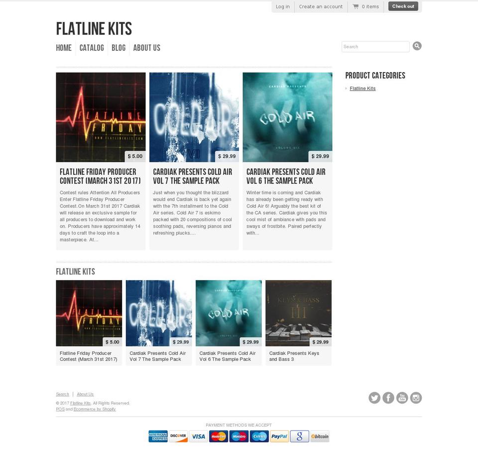 flatlinekits.com shopify website screenshot