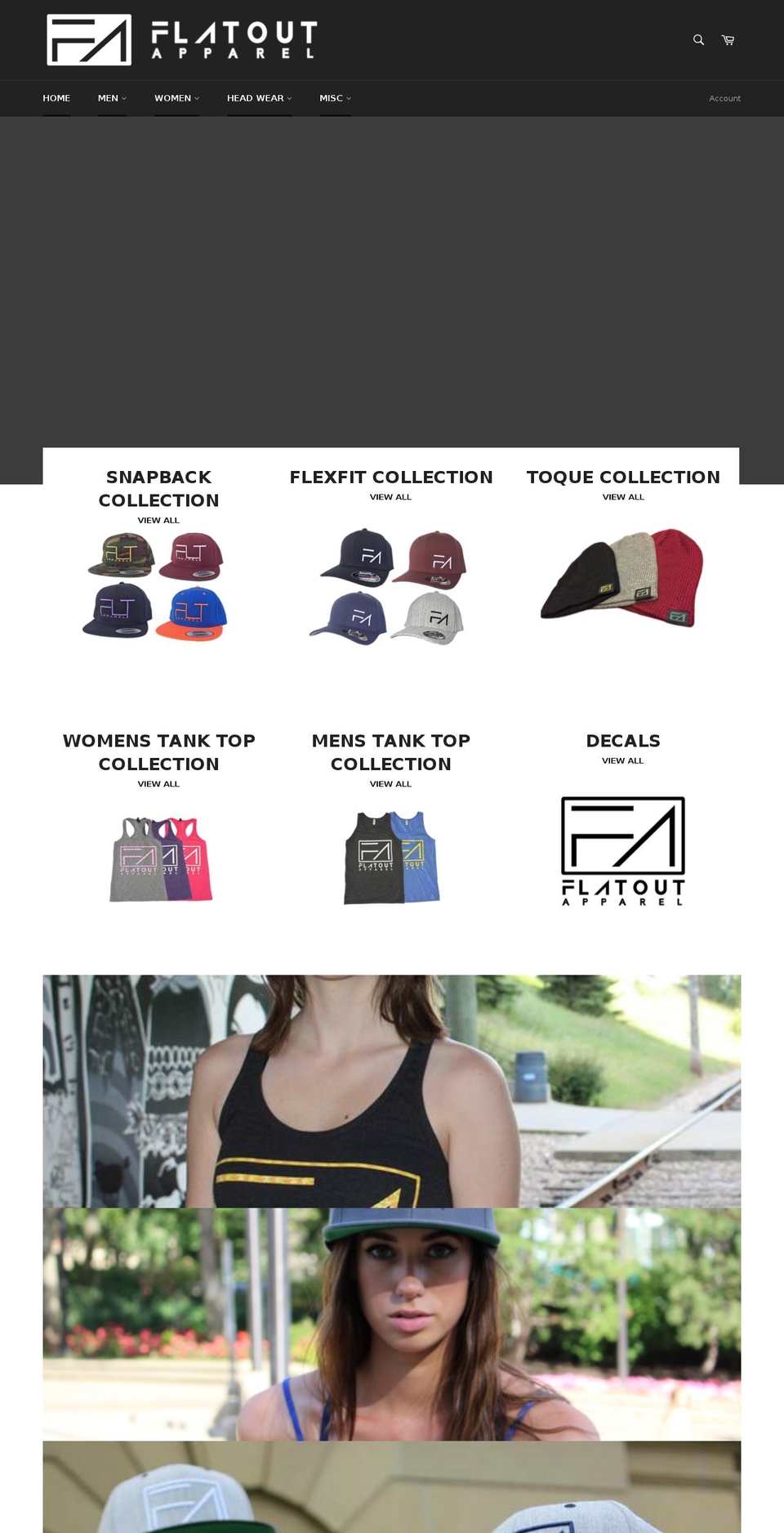 flatoutfit.net shopify website screenshot