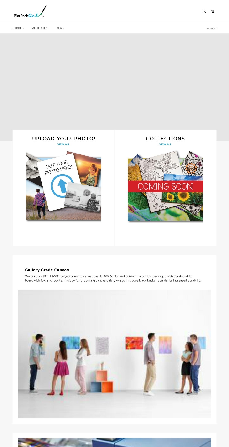 flatpackart.com — Shopify storefront screenshot