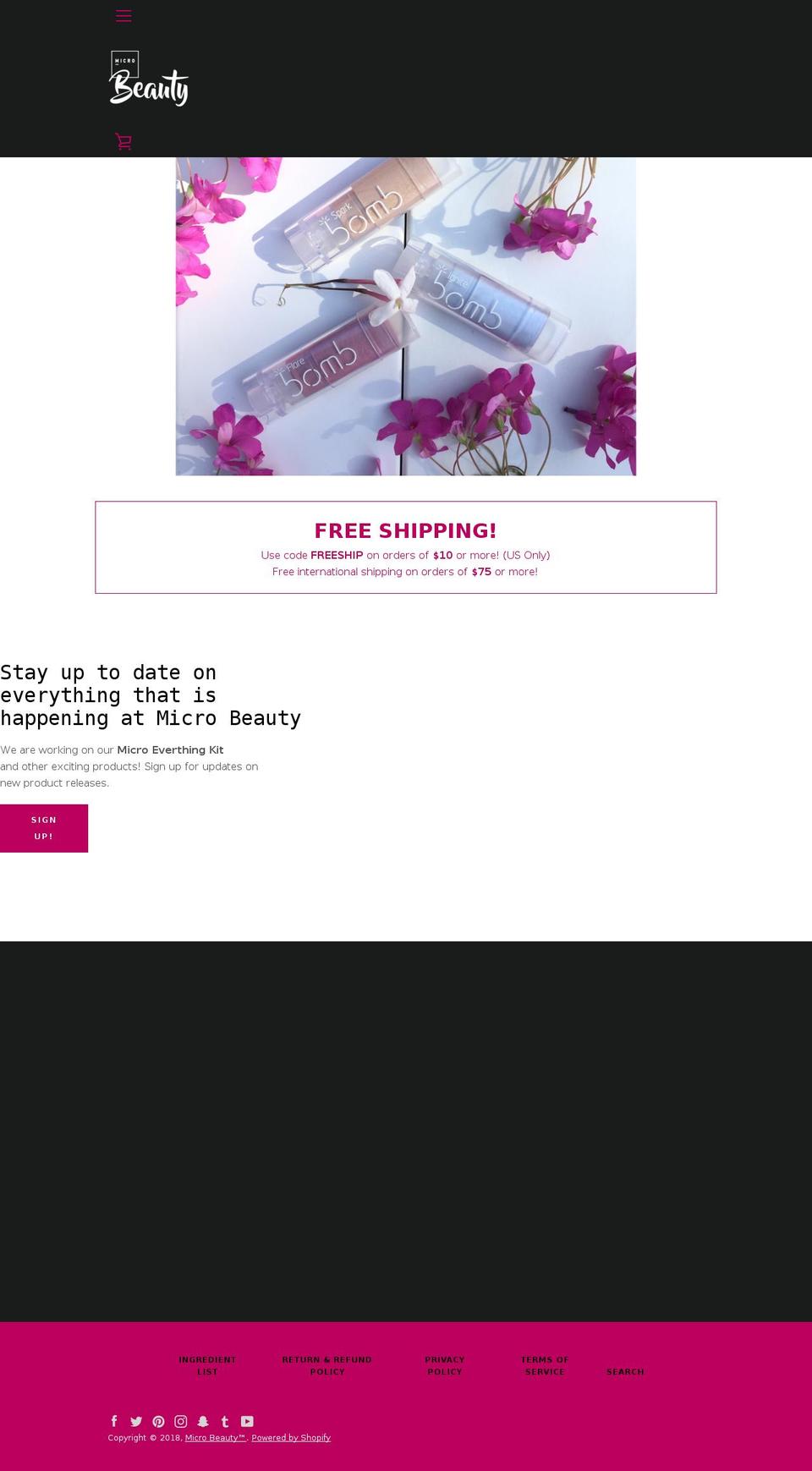 flatpackbeauty.com — Shopify storefront screenshot