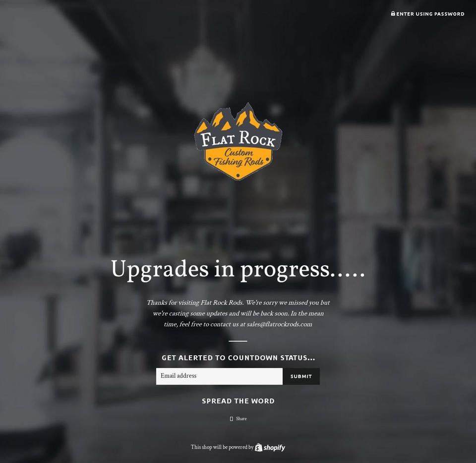 flatrockrods.com — Shopify storefront screenshot
