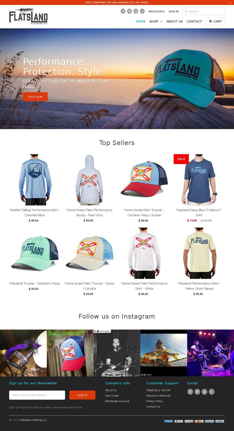 flatslandclothing.com shopify website screenshot