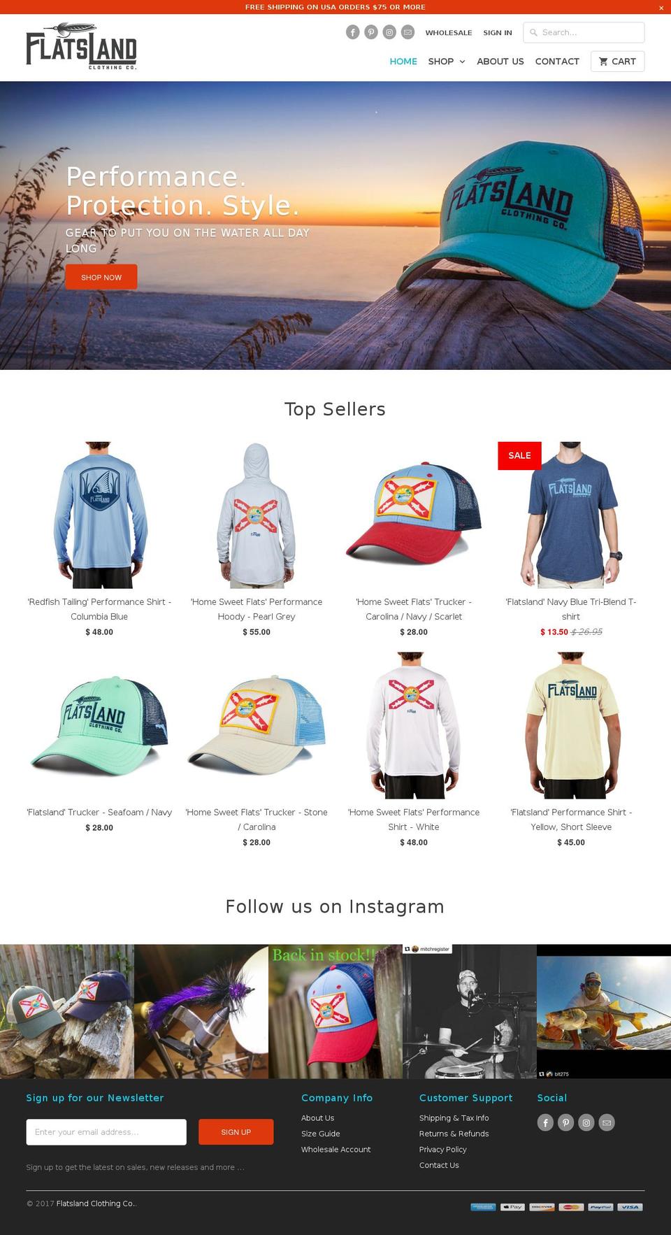 flatslandclothingco.com shopify website screenshot